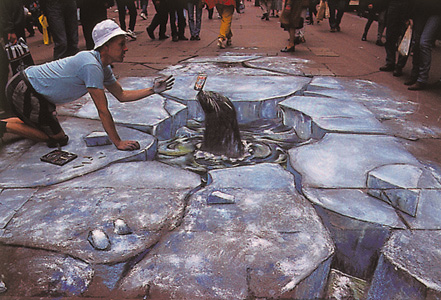 Julian Beever - biegun polarny