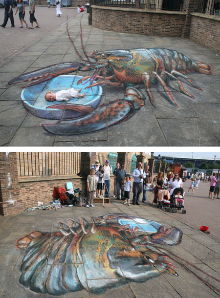 Julian Beever - homar