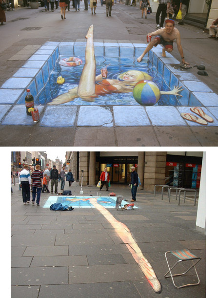 Julian Beever - basen