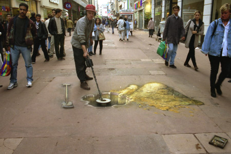 Julian Beever - w poszukiwaniu skarbu 2