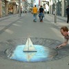 Julian Beever - łódeczka