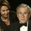 Bush w stresie przy Nancy Pelosi