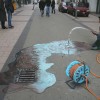 Julian Beever - kałuża